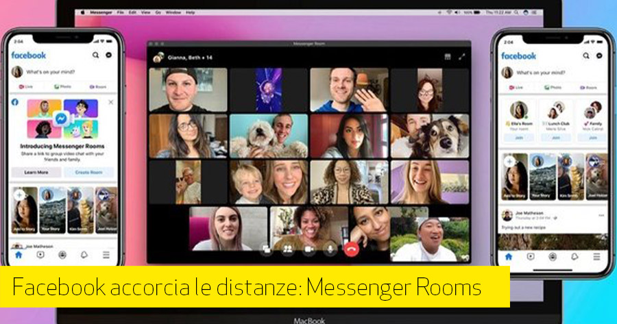 Messenger Rooms: la novità Facebook per contrastare il distanziamento sociale