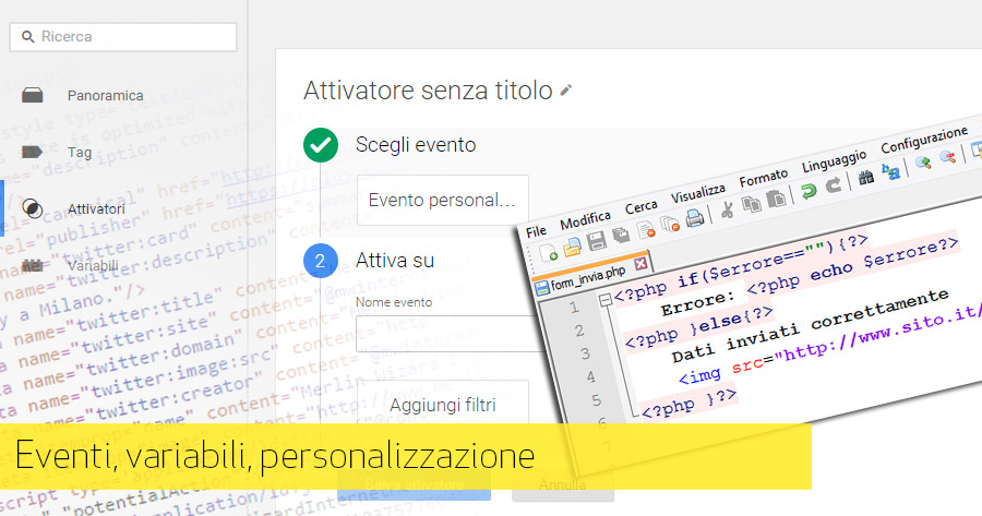 Google Tag Manager: gestione eventi e variabili