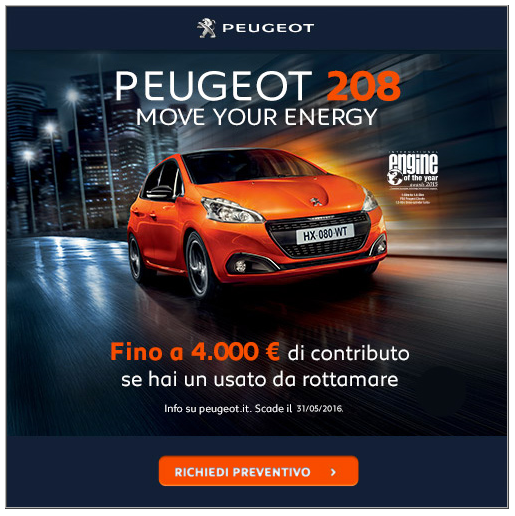 text to image ratio: esempio peugeot