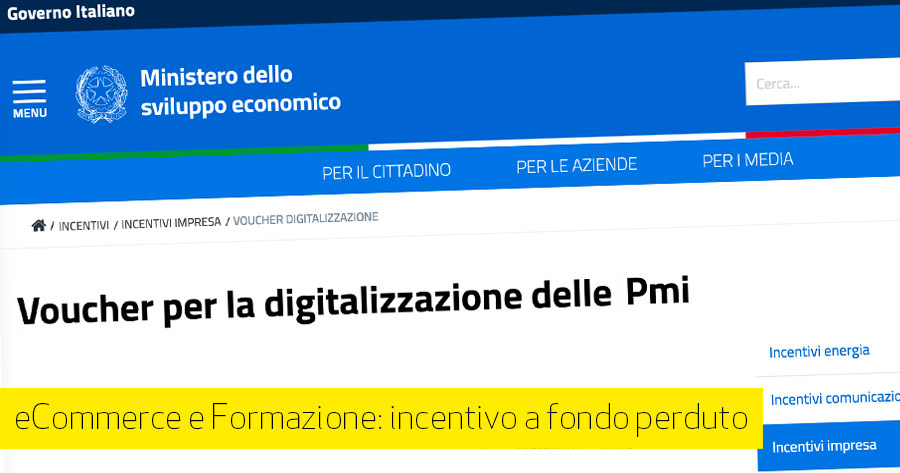 10.000 € per il tuo eCommerce: con il voucher per la digitalizzazione PMI