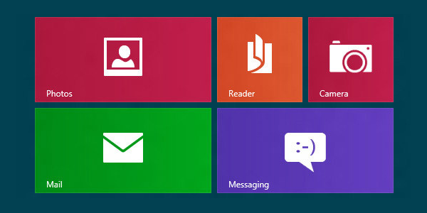 flat design windows 8