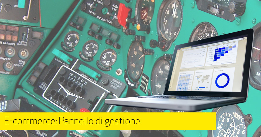 Pannello di gestione di un e-commerce