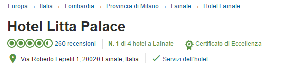 recensioni tripadvisor hotel litta palace